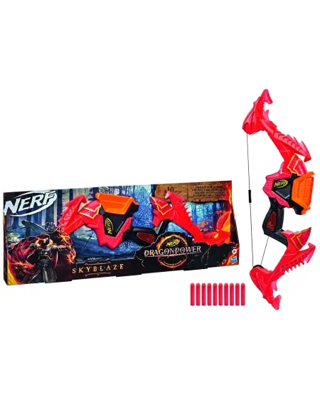 NERF DRAGONPOWER SKYBLAZE  Lance-toi dans le combat avec cet arc. C...