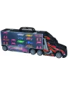 GRAND TRANSPORTEUR + 9 VEHIC DIE CAST  8 autos, 1 camion et des acc...