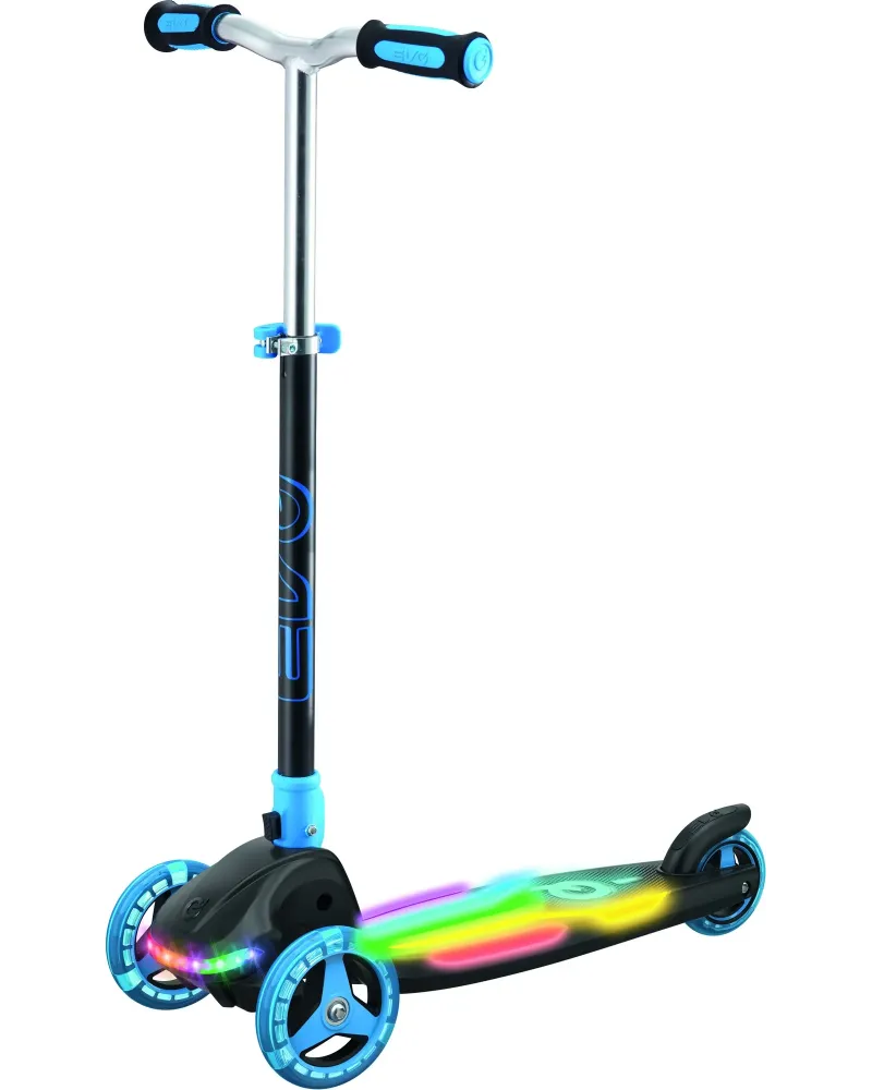 SCOOTER 3 ROUES EVO RAINBOW BLAST BLEU  Roues de 125 mm à l'avant e...