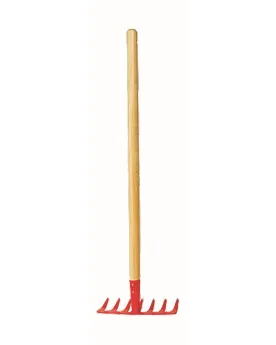 SET 4 GRANDS OUTILS JARDIN BOIS/ACIER  1 pelle, 1 râteau, 1 binette...