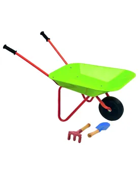 BROUETTE METAL + 2 ACC.  1 brouette métallique et 2 outils. IMA2192...
