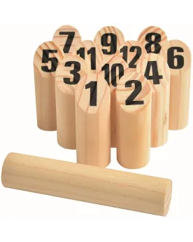 JEU DE QUILLES FINLANDAISES BOIS  Essaie de renverser les quilles n...