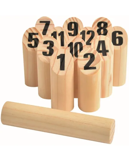 JEU DE QUILLES FINLANDAISES BOIS  Essaie de renverser les quilles n...