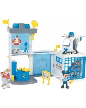 MICKEY COMMISSARIAT DE POLICE  Avec hélicoptère sonore et lumineux,...