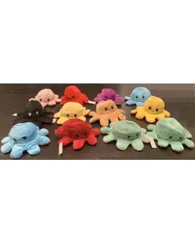 PELUCHE PIEUVRE REVERSIBLE Vendu à la pièce. 12 coloris différents ...