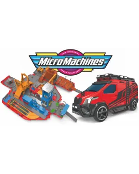 MICROMACHINES VAN SUPER PLAYSET Il s'ouvre et se transforme en un d...