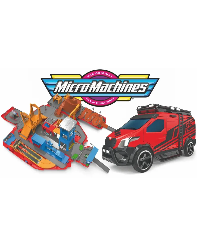 MICROMACHINES VAN SUPER PLAYSET Il s'ouvre et se transforme en un d...