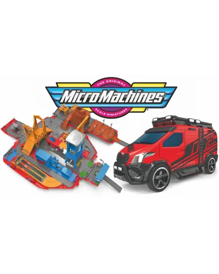 MICROMACHINES VAN SUPER PLAYSET Il s'ouvre et se transforme en un d...