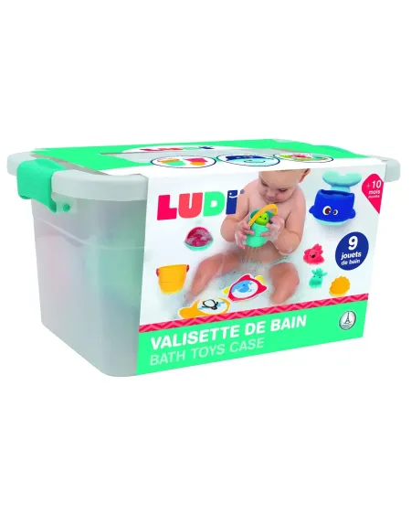 BAC POIGNEE BATEAU REMONT. + 3 ASPERG.  9 jeux de bain inclus (figu...