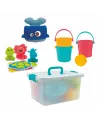BAC POIGNEE BATEAU REMONT. + 3 ASPERG.  9 jeux de bain inclus (figu...