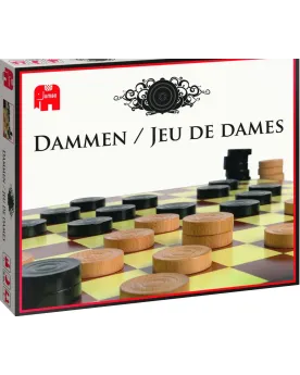 JEU DE DAMES  Pièces en bois. JUM12200 JUMBO Âge Minimum: 7A -Âge M...