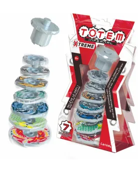 TOTEM INTERNAL XTREME FLASH  Fais tourner les 7 toupies colorées à ...