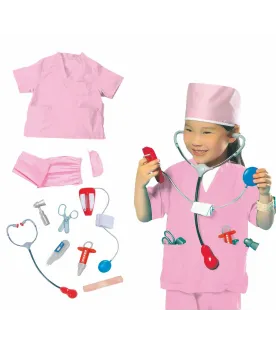 PANOPLIE D'INFIRMIERE ROSE + ACC.  Avec accessoires. D'autres panop...