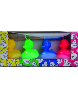 BOITE 4 CANARDS + 1 CANNE  4 canards et 1 canne à pêche. LEY4609  Â...