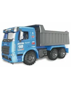 CAMION BENNE 1/14 27CM A FRICTION  1/14. A friction. Remorque bascu...