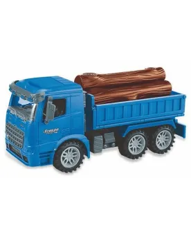 CAMION CHARGEUR BOIS 1/14 FRICTION 27CM  27 cm. A friction. Plusieu...