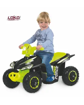 R-QUAD 6V NOIR/VERT  Batterie 6 V (chargeur inclus). Existe en rose...