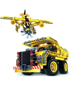 HI TECH AVION ET CAMION 361 PCES  361 pièces pour construire 25 mod...