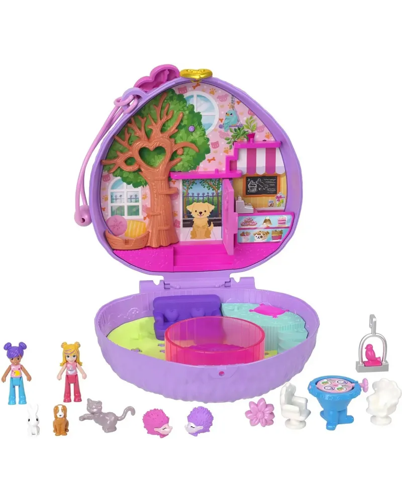 POLLY POCKET COFFRET UNIVERS  Des surprises, 2 micro poupées, des a...