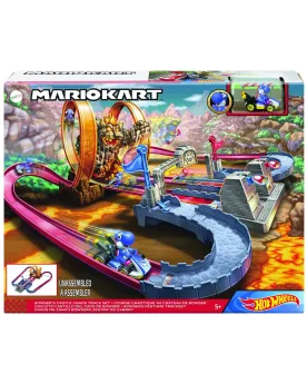 H.W.MARIO COURSE CHAOTIQUE CHATEAU BROWS  2 lanceurs, 1 véhicule Ma...
