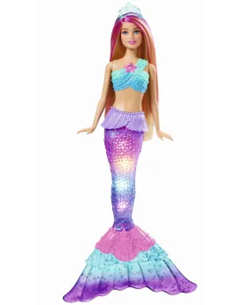 BARBIE SIRENE LUMINEUSE  Trempez-la dans l'eau pour voir sa queue s...