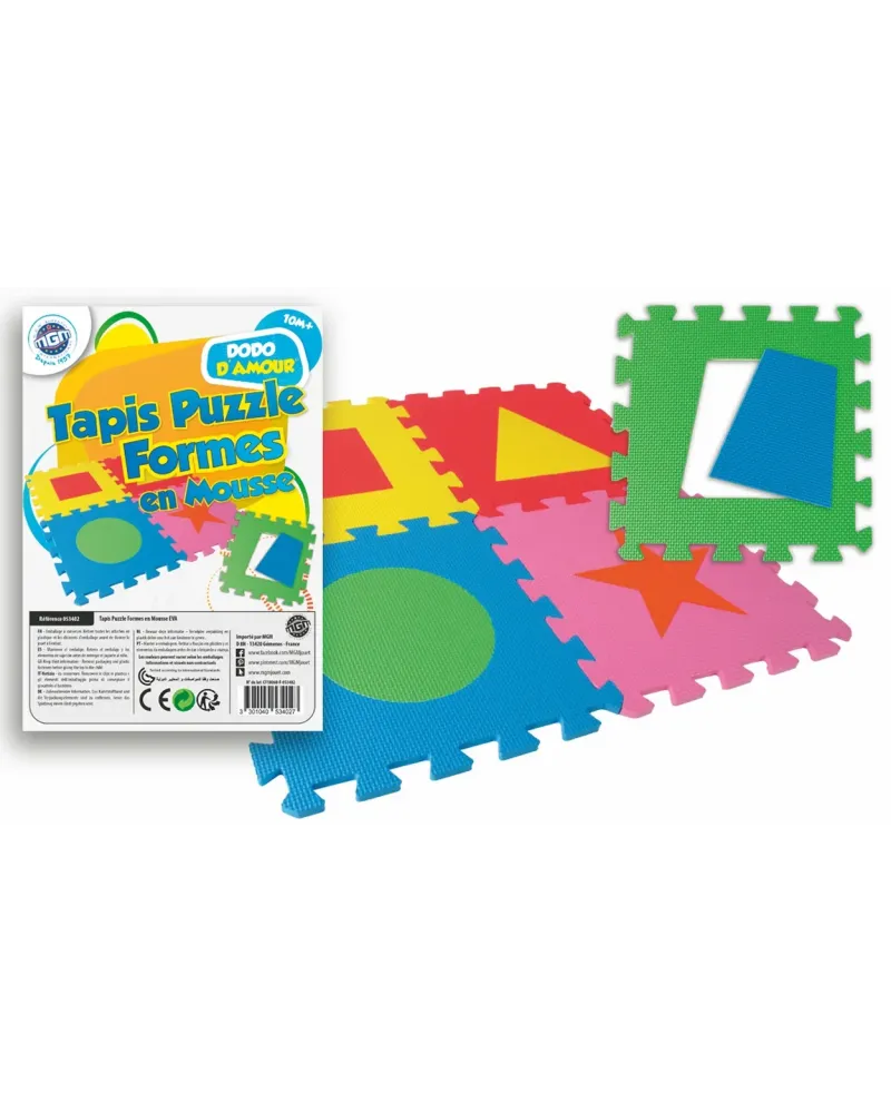 10 DALLES MOUSSE 30X30 FORMES  10 dalles en mousse EVA de 30 x 30 c...