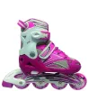 IN LINE EXT 38/41 CHASSIS ALU ABEC7 ROSE  Pointure 38 - 41. Rouleme...
