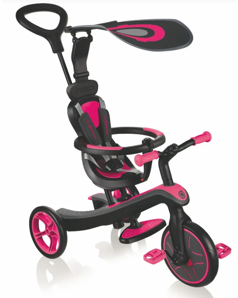 TRIKE EXPLORER TRICYCLE 4EN1 ROSE Tout-en-un , d'abord tricycle pui...