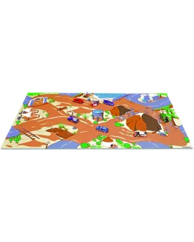 TAPIS DE JEU DAKAR 110X55+VEHIC 1/64  110 x 55 cm. NRVT22000 NOREV ...