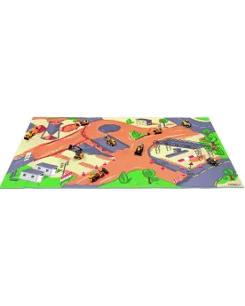 TAPIS DE JEU CONSTRUCTION 110X55 + VEHIC  1 bulldozer inclus. 110 x...