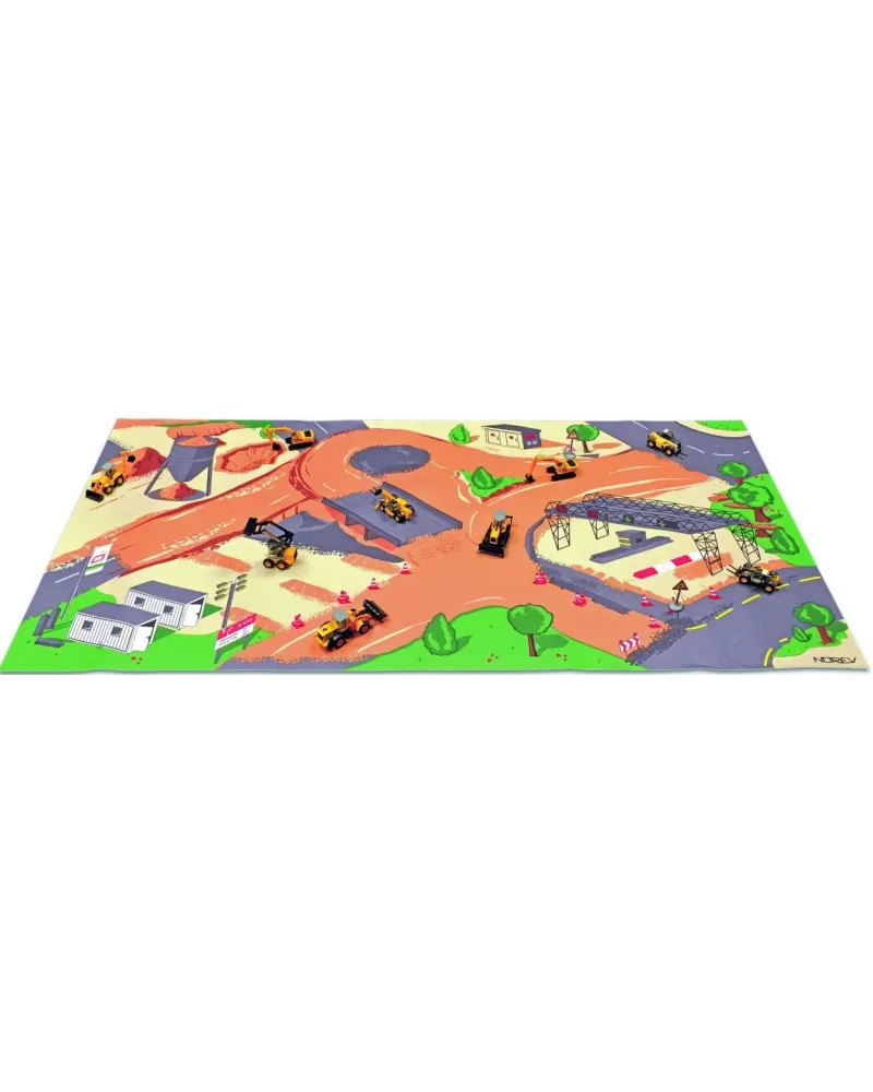 TAPIS DE JEU CONSTRUCTION 110X55 + VEHIC  1 bulldozer inclus. 110 x...