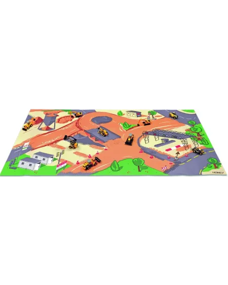 TAPIS DE JEU CONSTRUCTION 110X55 + VEHIC  1 bulldozer inclus. 110 x...