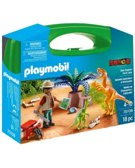 VALISETTE EXPLORATEUR DE DINOS   PMB70108 PLAYMOBIL Pays d'origine:...