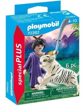 COMBATTANTE NINJA ET TIGRE  GAMME SPECIAL PLUS PMB70382 PLAYMOBIL P...