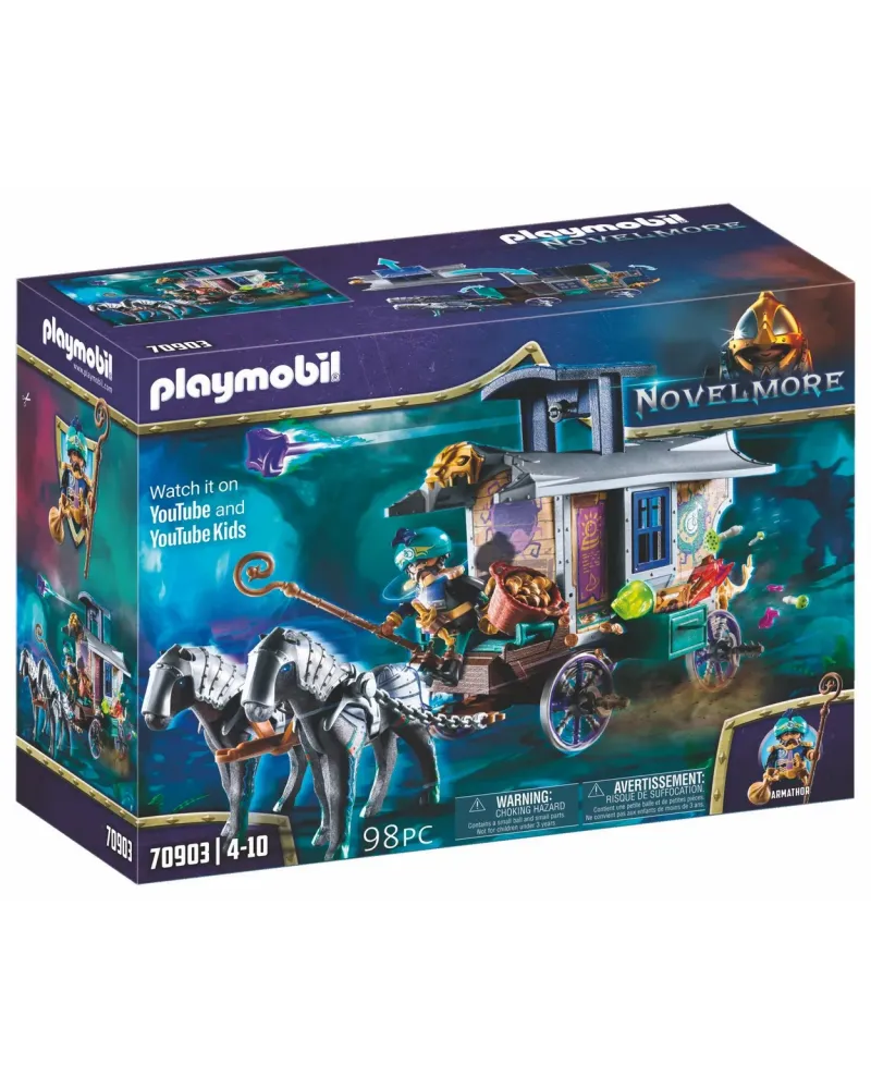 VIOLET VALE - MARCHAND ET CHARIOT   PMB70903 PLAYMOBIL Âge Minimum:...