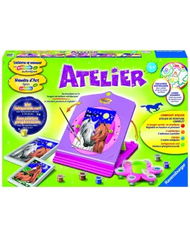 ATELIER CHEVALET PEINTURES  Positionne ton tableau sur ton chevalet...