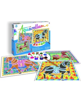 AQUARELLUM CHEVAUX  L'art est un jeu d'enfant ! Quelques gouttes de...