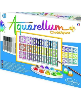 AQUARELLUM CINETIQUE  Dans ce coffret de peinture, le velin serti d...