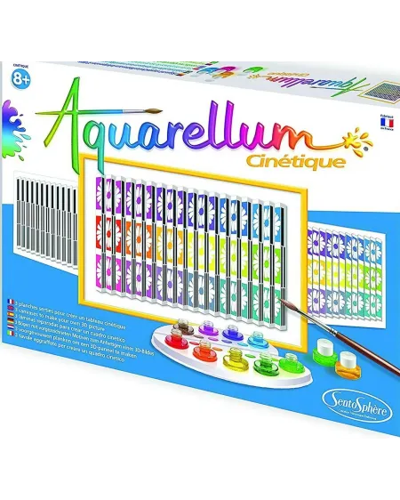 AQUARELLUM CINETIQUE  Dans ce coffret de peinture, le velin serti d...