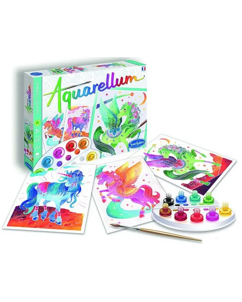 AQUARELLUM LICORNES ET PEGASES  L'art est un jeu d'enfant ! Quelque...