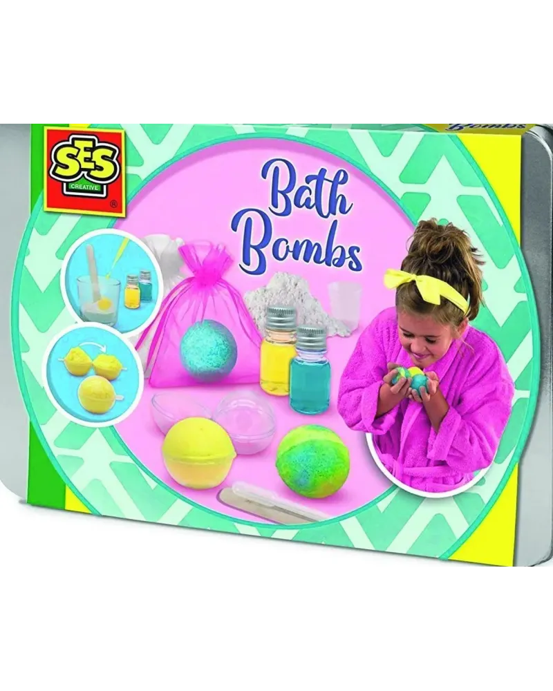 BOITE METAL BATH BOMB  Réalise des bombes de bain colorées et parfu...