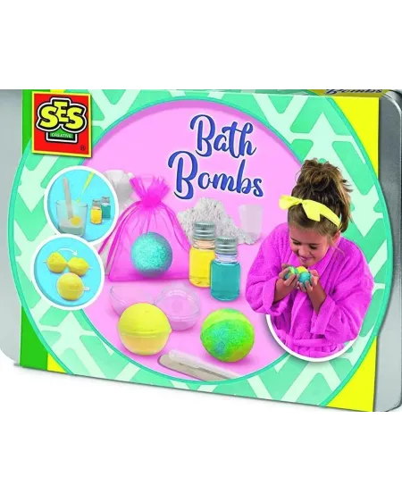 BOITE METAL BATH BOMB  Réalise des bombes de bain colorées et parfu...
