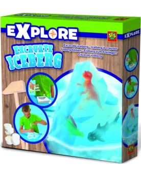 EXPLORE ICEBERG A CREUSER Dans le moule, mettre de leau, les 2 din...