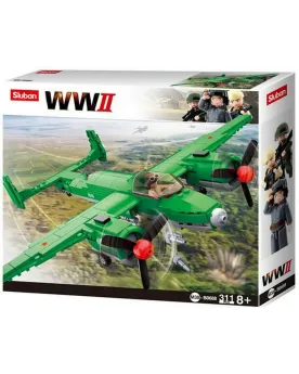 WORLD WAR AVION BI-MOTEUR + FIG.   SLU38-B0688 SLUBAN Âge Minimum: ...