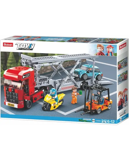 TOWN TRANSPORTEUR AUTO + MOTO + CLARK  542 pièces. SLU38-B0880 SLUB...