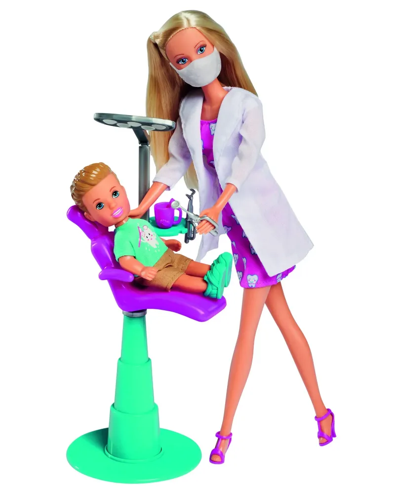 STEFFI DENTISTE + ENFANT  Aide Steffi à soigner les dents de Timmy....