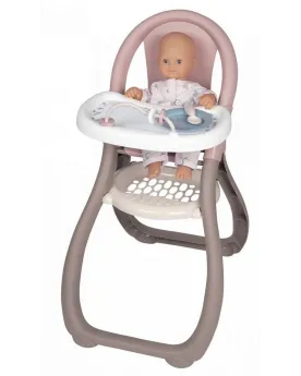 BABY NURSE CHAISE HAUTE MAUVE ROSE  Avec accessoires de repas. 65 H...