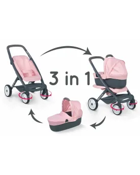 BABY NURSE LANDAU COMBI 3 EN 1  Se transforme rapidement en pousset...