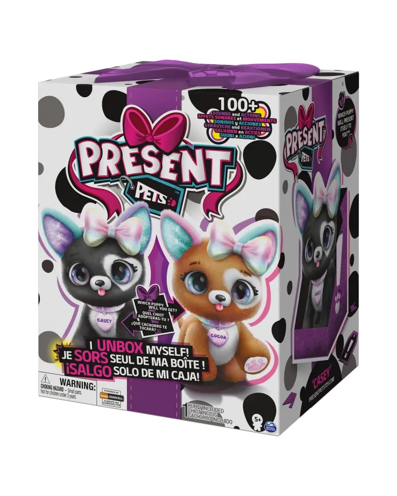 PRESENT PETS PUPS ASS. Quel adorable chiot se cache dans ce cadeau ...