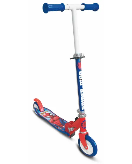 SCOOTER ALU SPIDERMAN  Pliable. Roues 120 mm. Existe en Stitch et R...